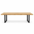 Grande Table à Manger Rectangulaire 12 Personnes Bois Noir