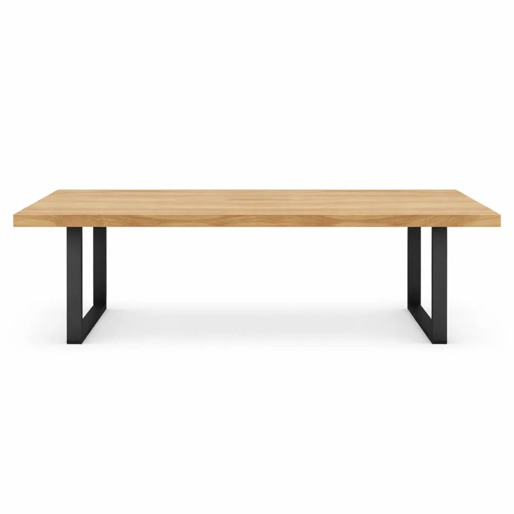 Grande Table à Manger Rectangulaire 12 Personnes Bois Noir