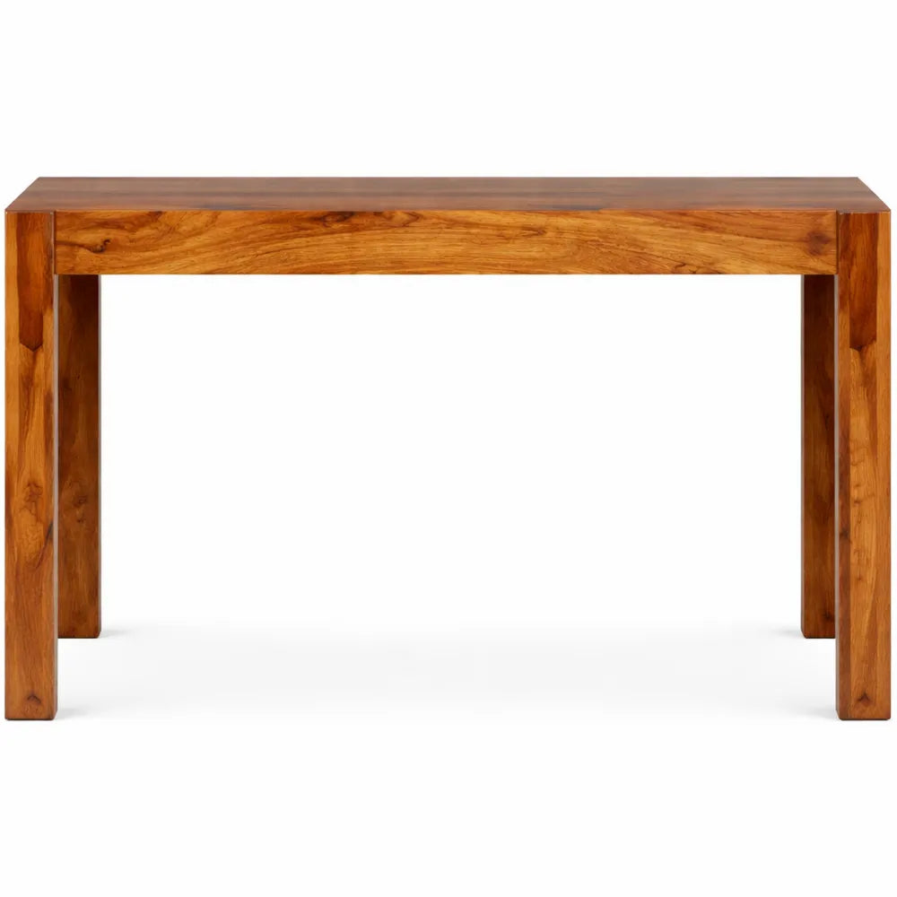 Table de salle à manger en bois massif style campagne 120 x 60 cm