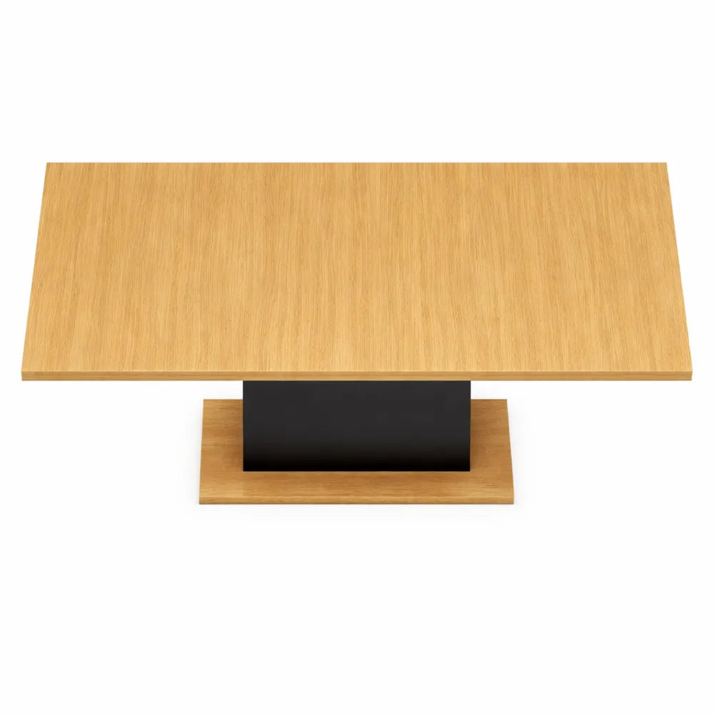 Table de salle à manger ronde en bois et métal pour 4 à 6 personnes