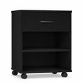 Caisson de Bureau Mobile à Roulettes en Chêne Noir