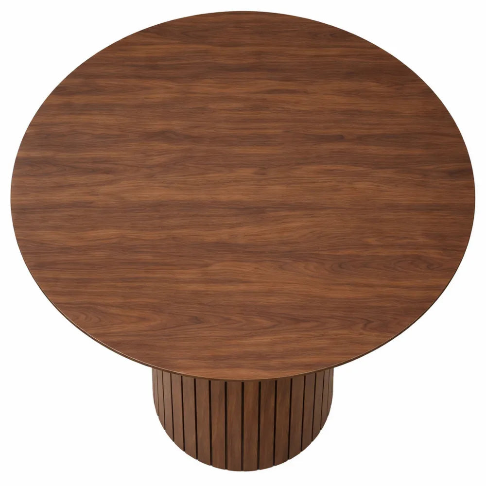 Table ronde en bois pour salle à manger 4-6 personnes