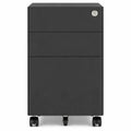 Caisson de Rangement Mobile pour Bureau en Acier Anthracite 30x45x59 cm