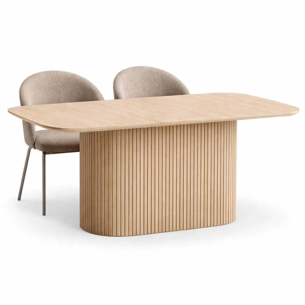 Table Rectangulaire en MDF avec Finition Travertin
