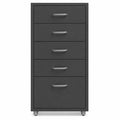 Caisson de Bureau Mobile Métal Anthracite 28x41x69 cm