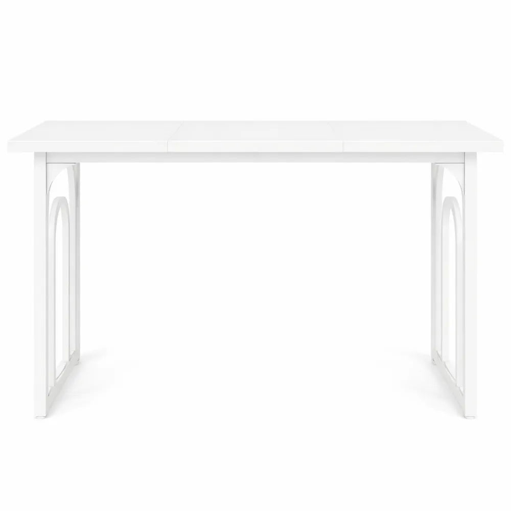 Table rectangulaire 160 cm pour 6 à 8 personnes avec structure métallique