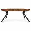Table à Manger Ronde Extensible avec Pieds Design pour 4-10 Personnes