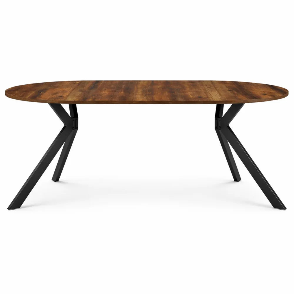 Table à Manger Ronde Extensible avec Pieds Design pour 4-10 Personnes